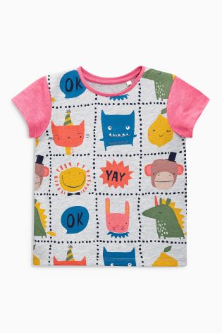 Multi Character Print T-Shirt (3mths-6yrs)